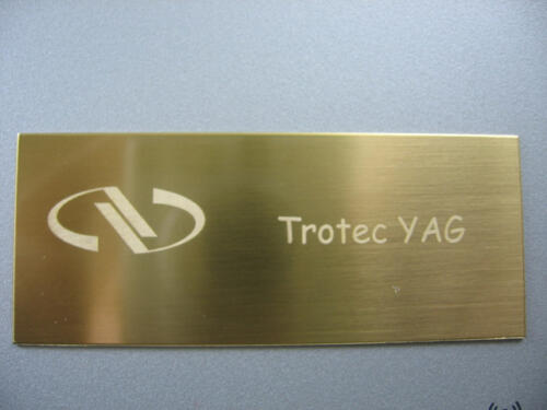 Brass Marked with a White Finish 
